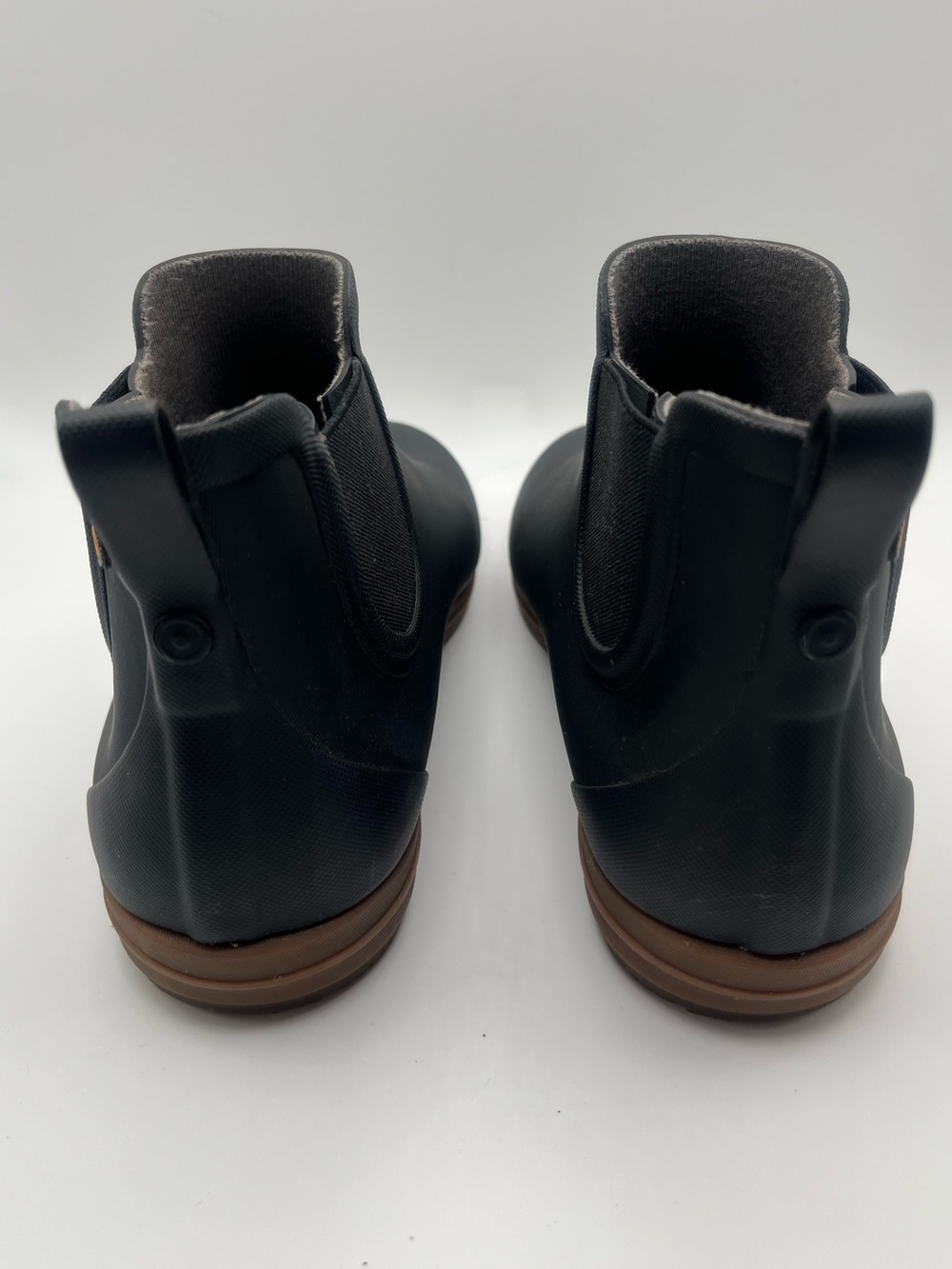 Bogs Women’s Sweetpea II Chelsea Waterproof Rain Boots Black Ankle Booties 8 - Picture 7 of 12